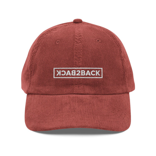 Embroidered Corduroy Logo Cap