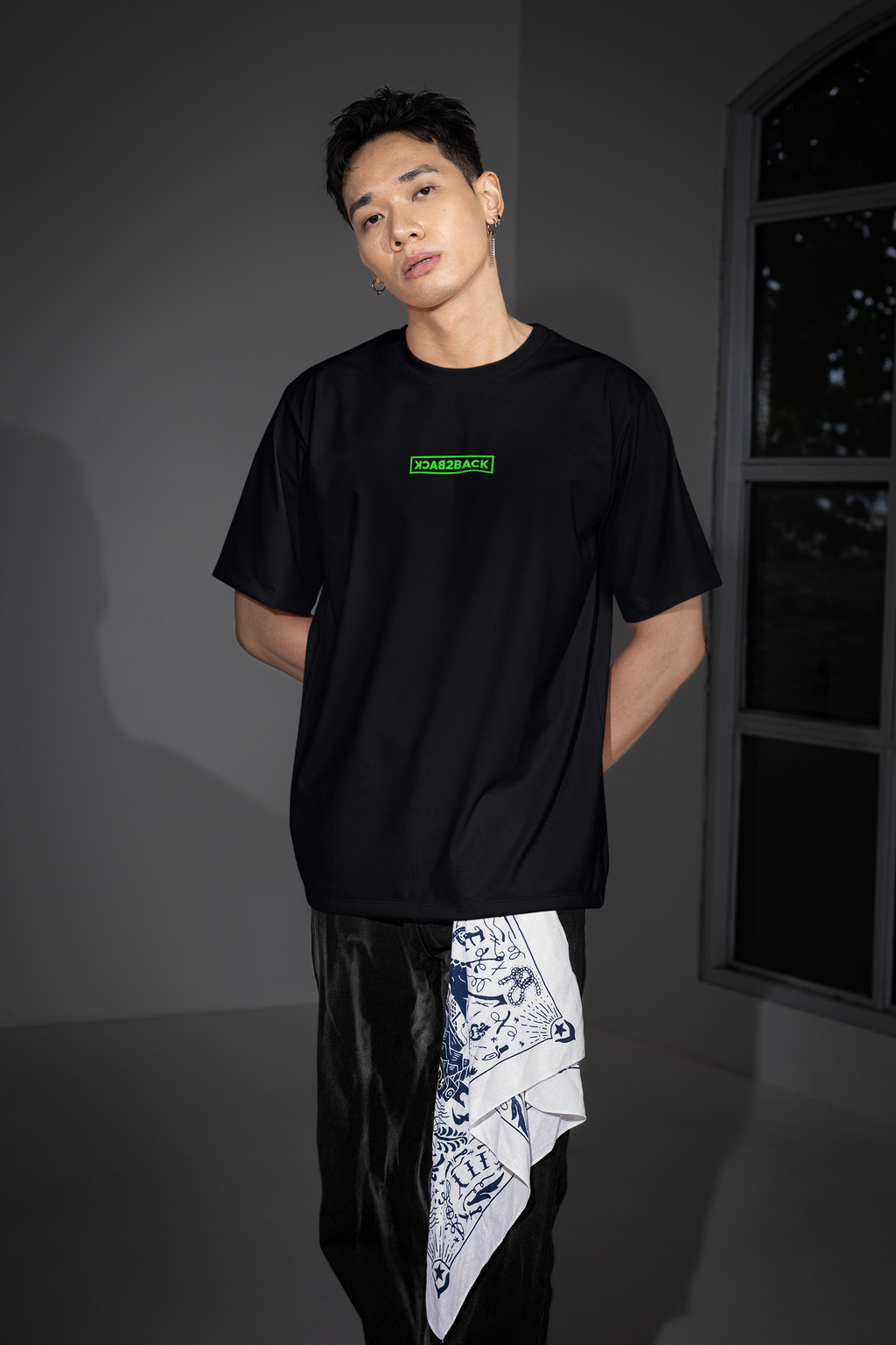 Techno Neon Desert - Drop Shoulder Tee