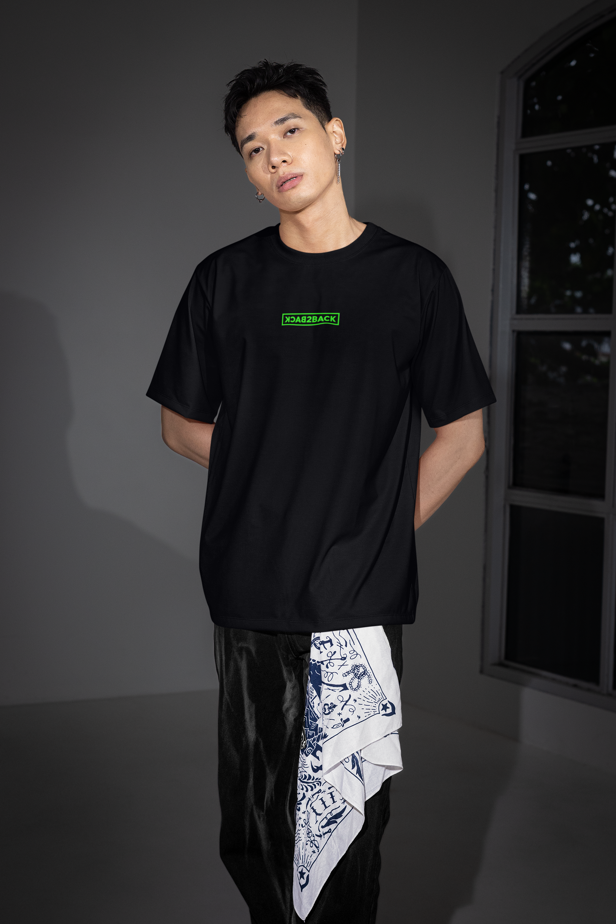 Techno Neon Desert - Drop Shoulder Tee