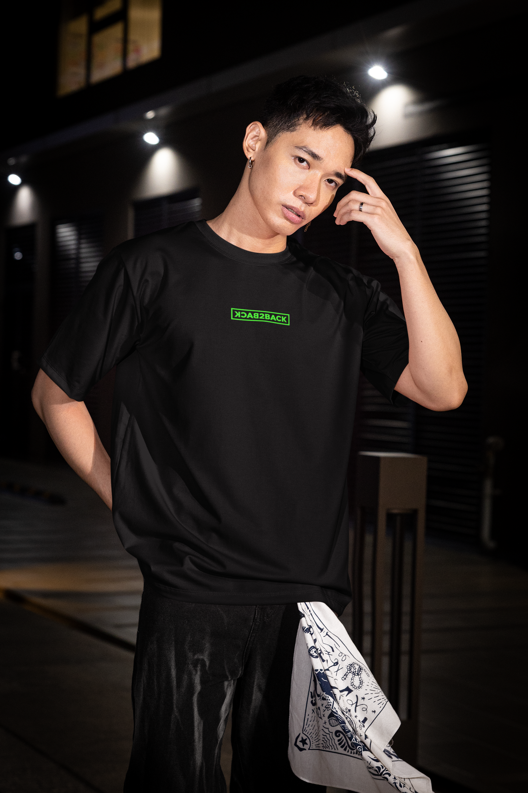 Techno Neon Desert - Drop Shoulder Tee