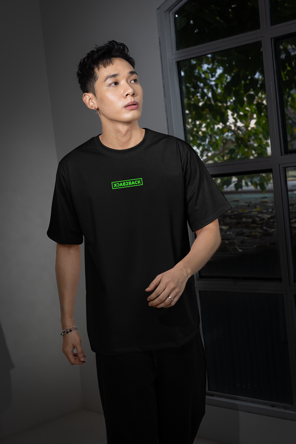 Techno Neon Desert - Drop Shoulder Tee