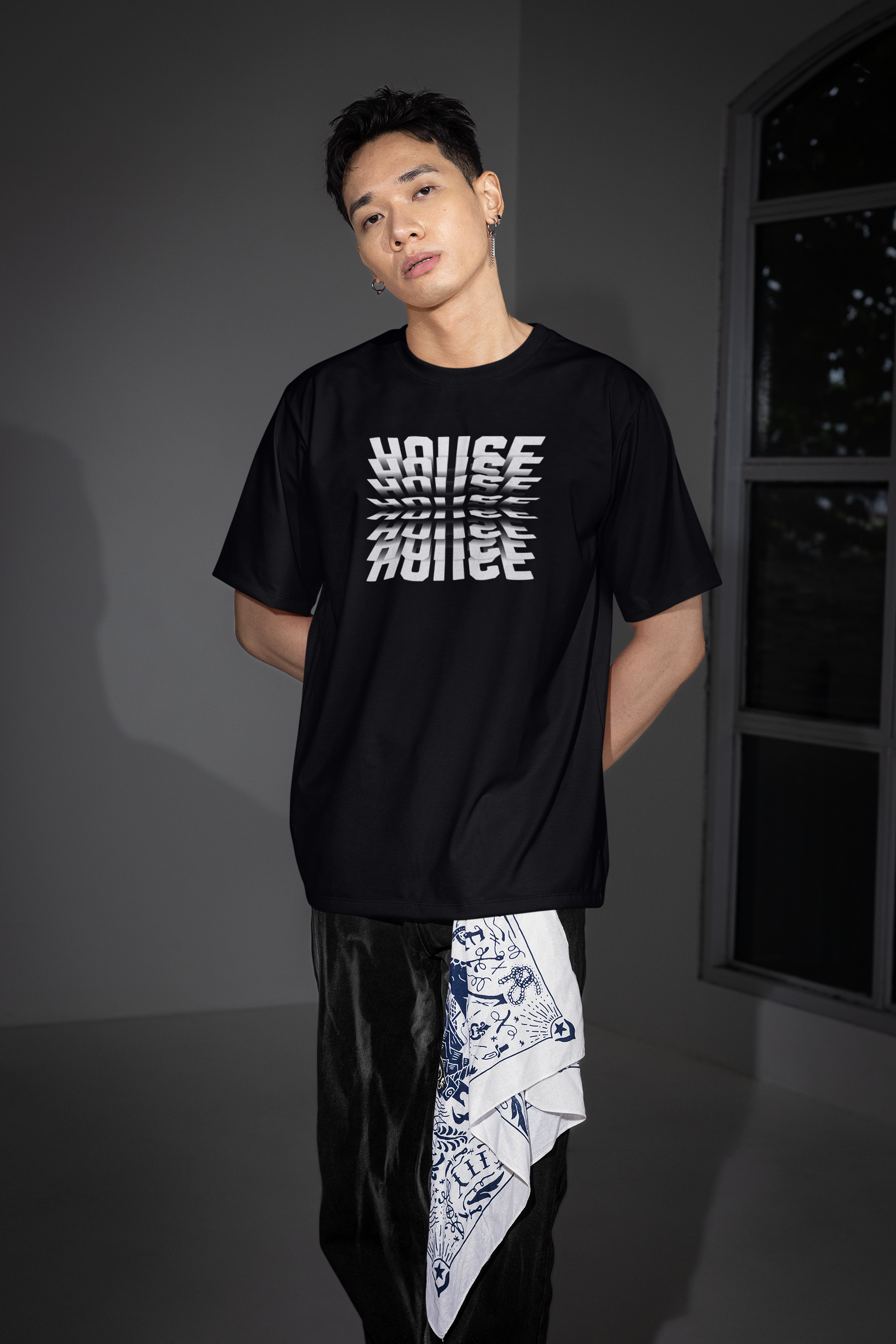 HOUSE Flip Effect - Drop Shoulder Tee