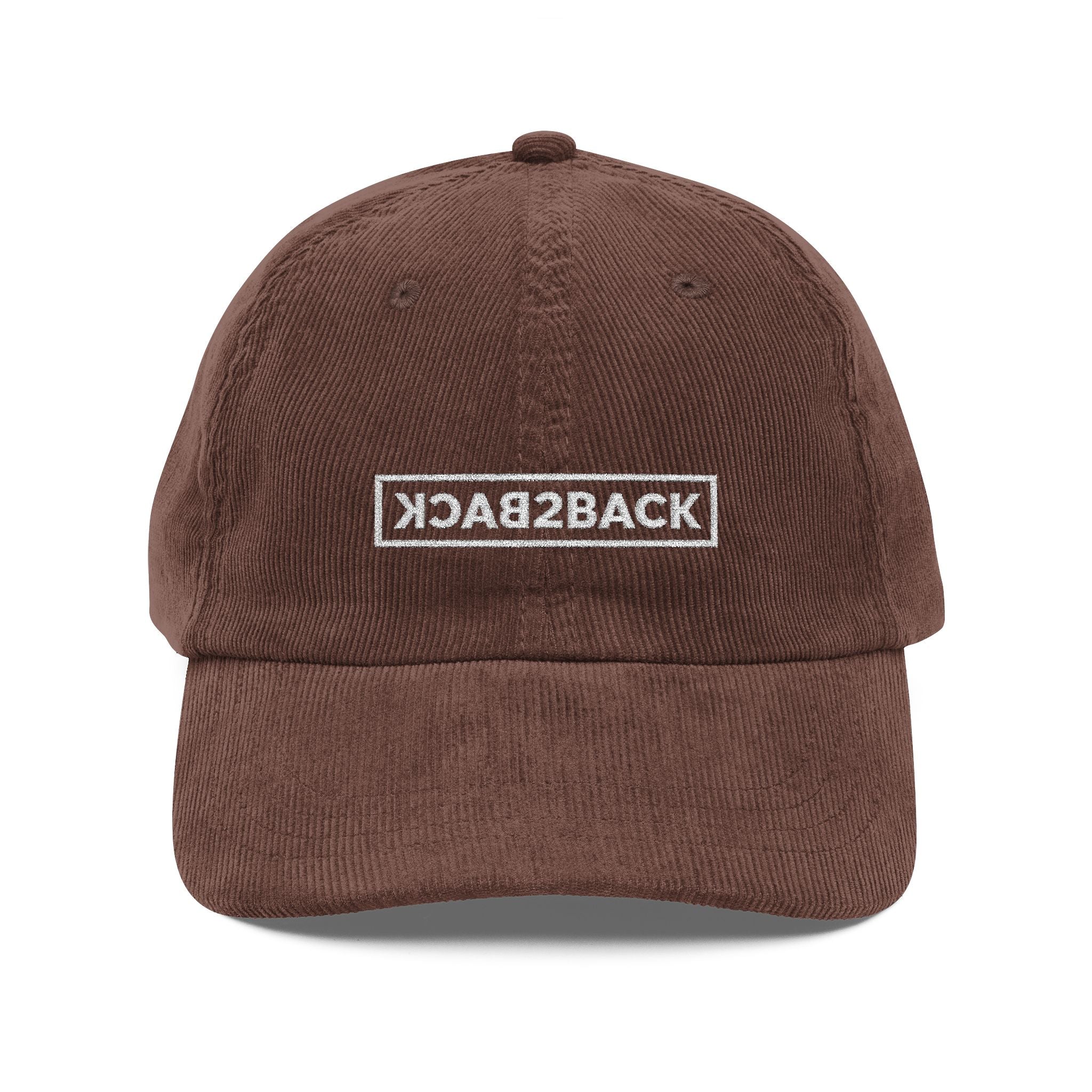 Embroidered Corduroy Logo Cap