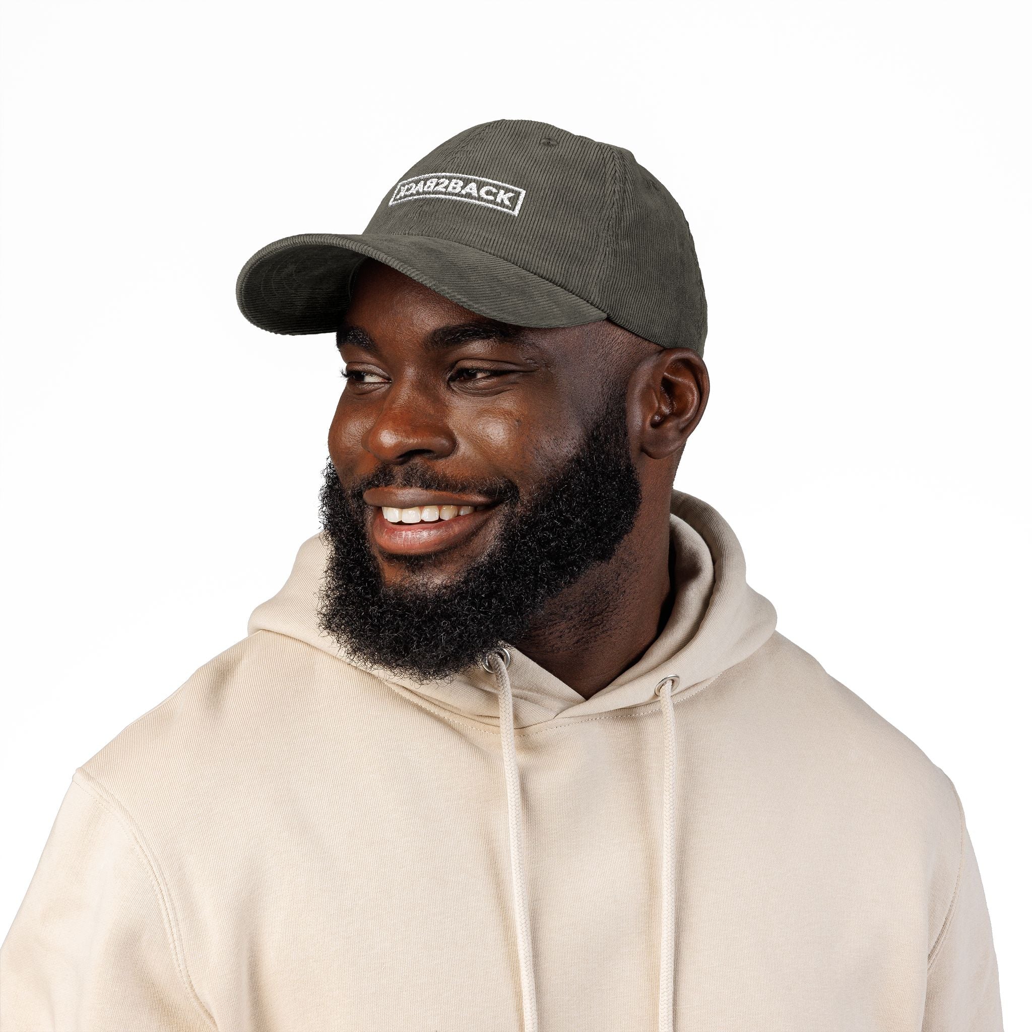 Embroidered Corduroy Logo Cap